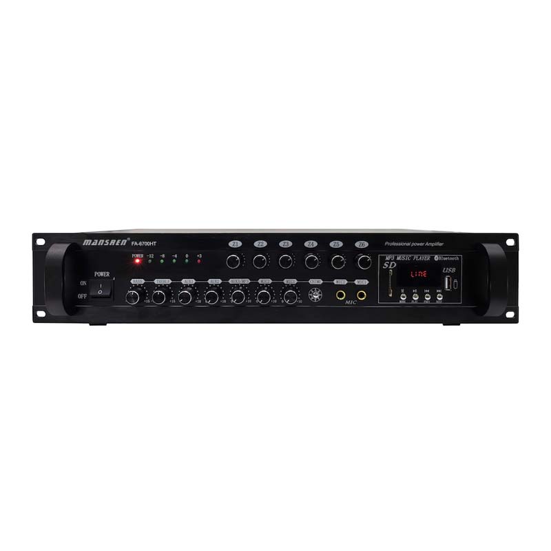 Amply liền mixer 6 vùng 700W Mansren FA-6700HT