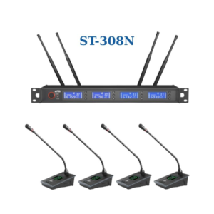 Bộ Micro Hội Thảo 4 Mic Cổ Ngỗng Không Dây ST-308N