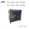 TỦ RACK 10U-D600 BÁNH XE