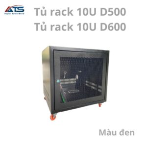 TỦ RACK 10U-D600 BÁNH XE