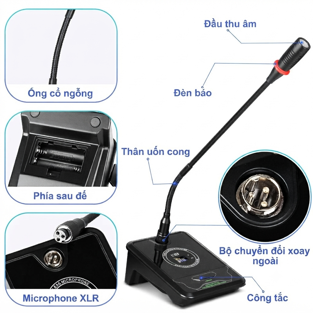 Cấu tạo micro cổ ngỗng

