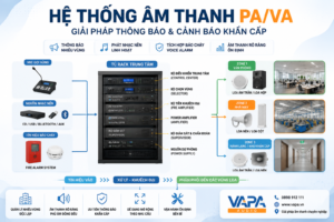 Hệ thống thông báo PA/VA – Giải pháp âm thanh công cộng chuyên nghiệp cho mọi công trình